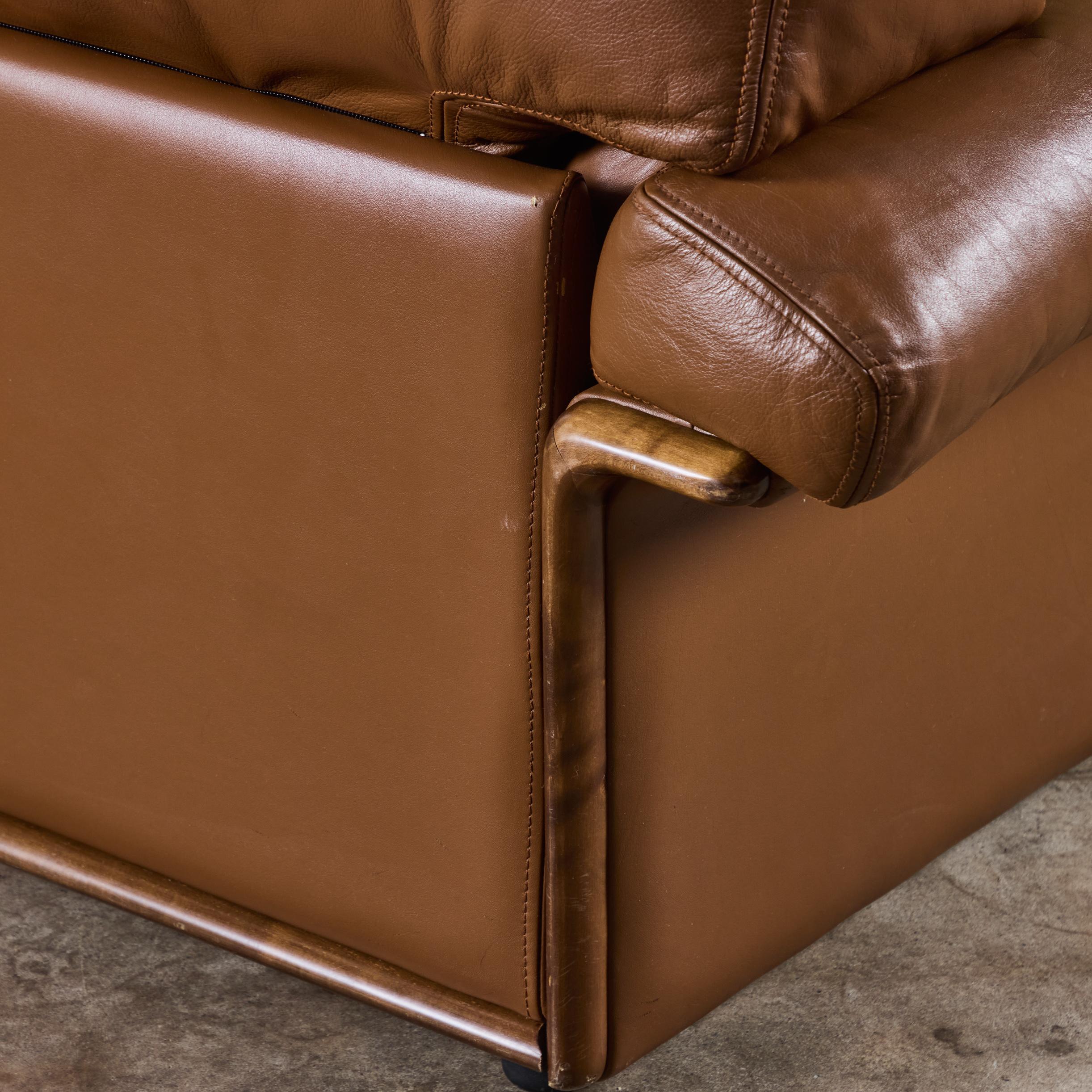 De Sede Style Three Seater Leather Sofa 9