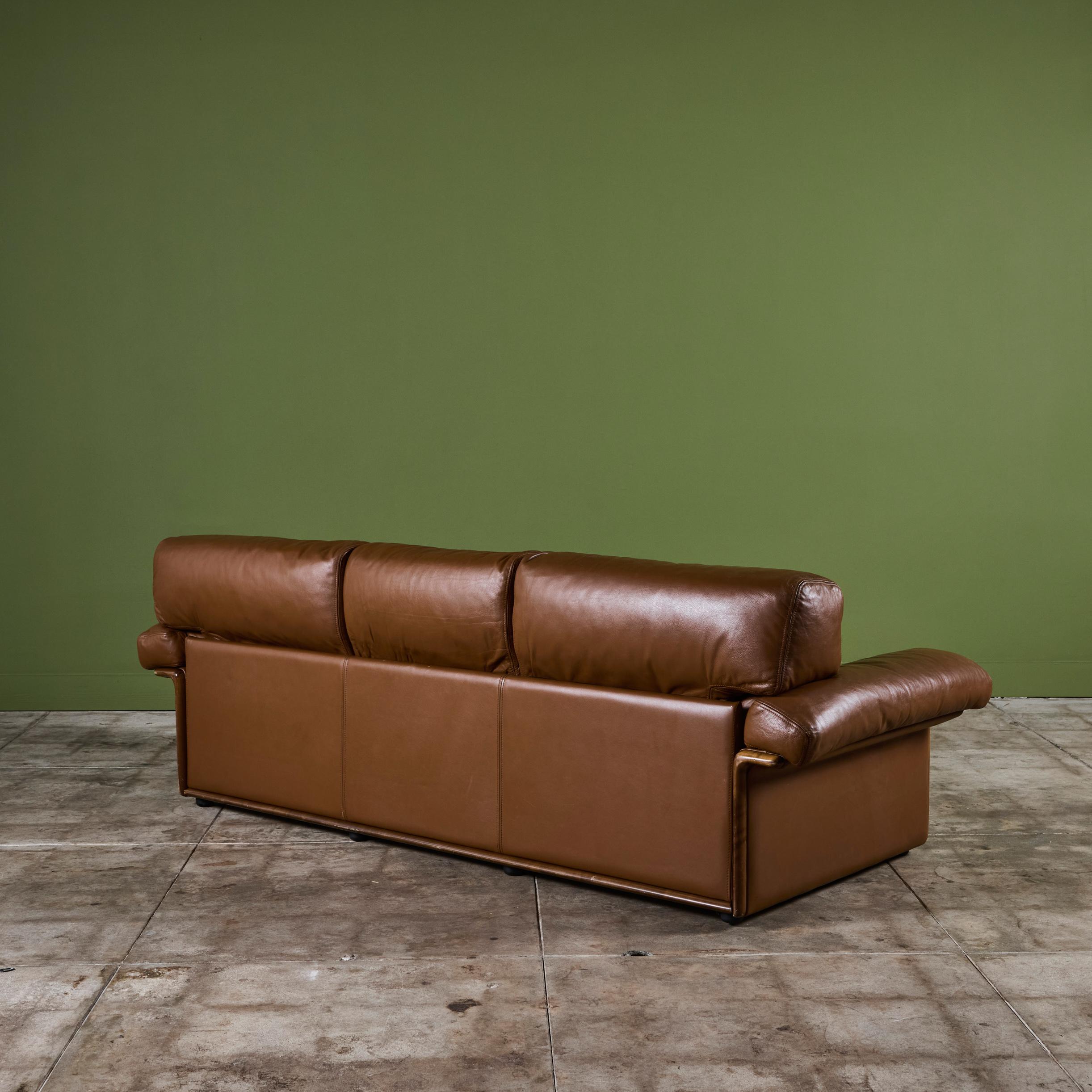 De Sede Style Three Seater Leather Sofa 1