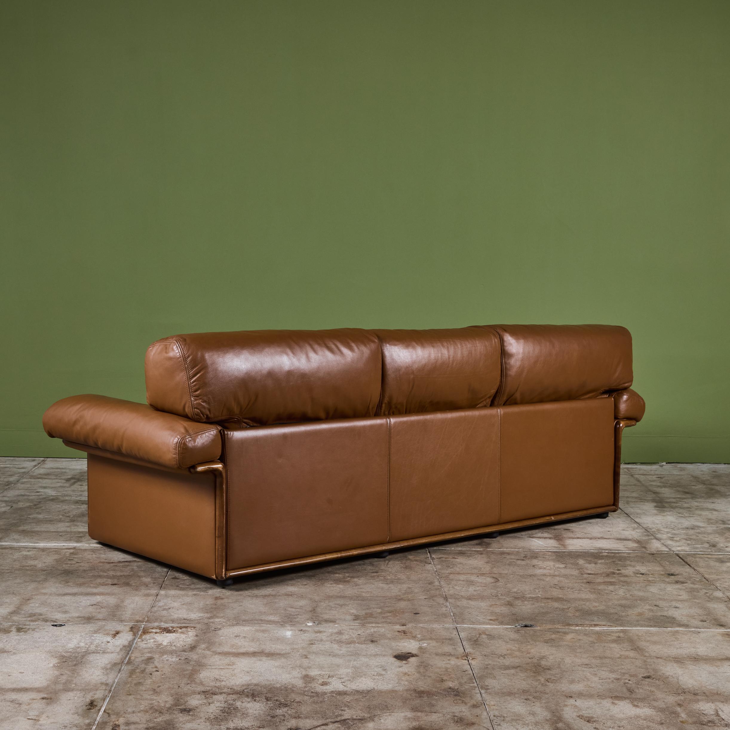 De Sede Style Three Seater Leather Sofa 2