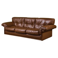 De Sede Style Three Seater Leather Sofa