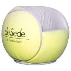 De Sede Tennis Ball Designer Ledersessel Gelb Echtleder Stoffsessel