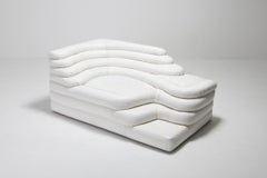 De Sede 'Terrazza' Lounge Chair in White Leather 1972 by U. Klug & Ueli Berger