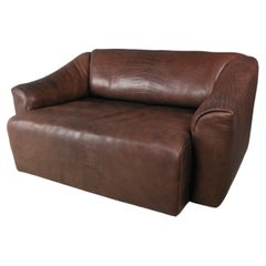 De Sede Two-Seat Sofa, DS47, Patinated Leather 1970s