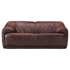 De Sede Sofa in Brown Leather