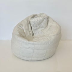 De Sede White Patchwork Leather Bean Bag