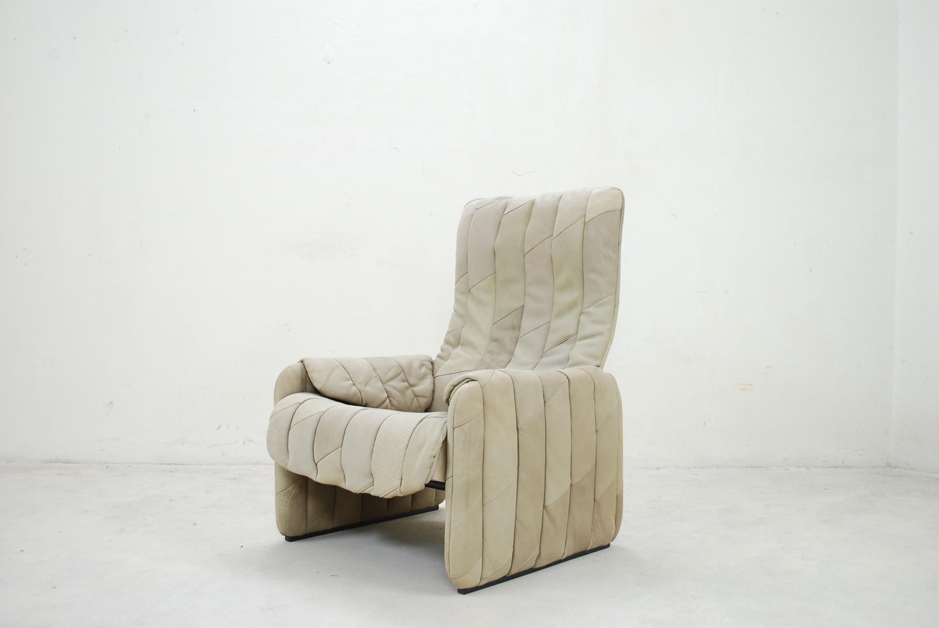 Modern De Sede Wing Back Leather Armchair