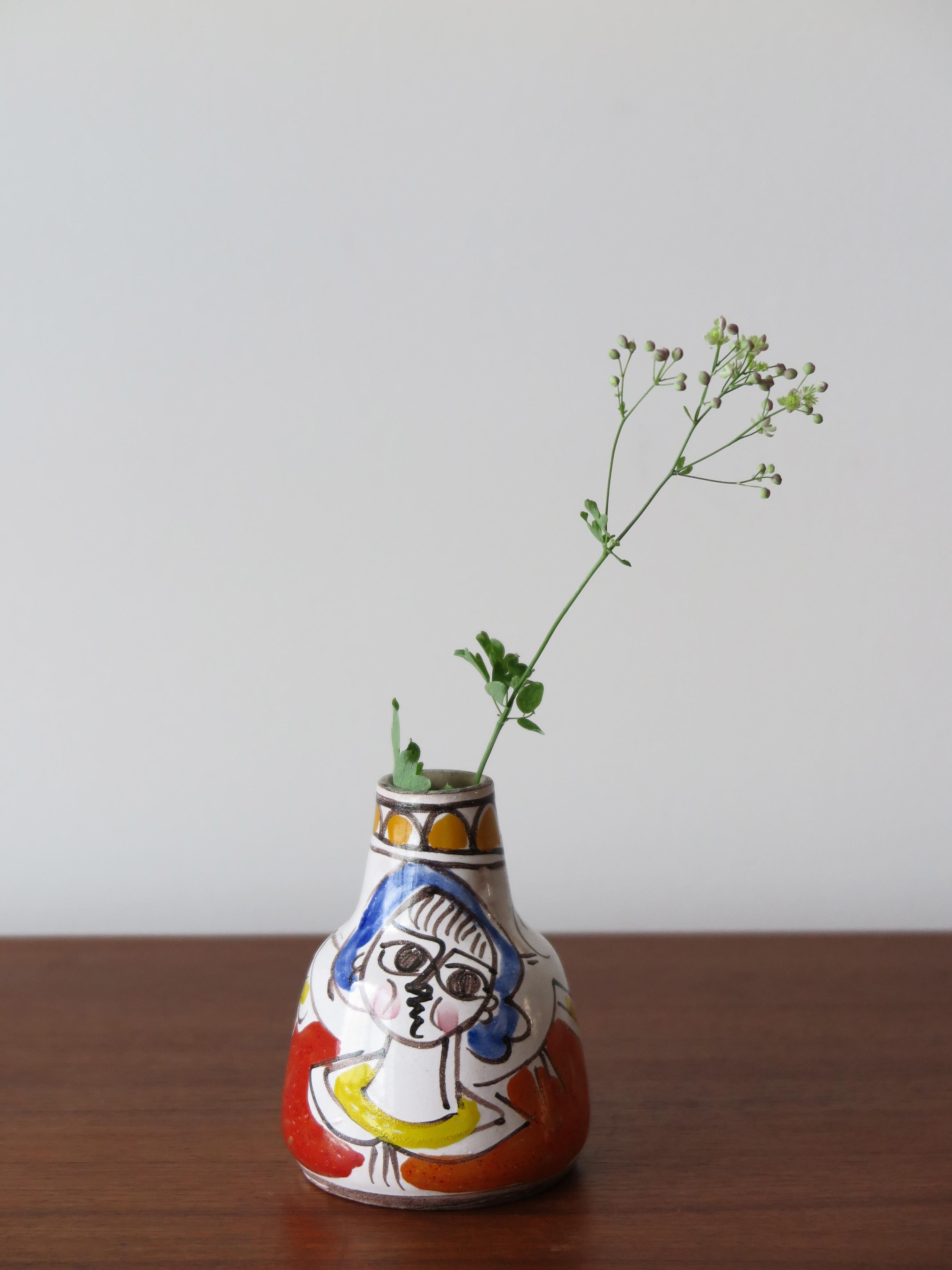 De Simone Italian Mid-Century Modern Ceramic Vase, 1960 at 1stDibs