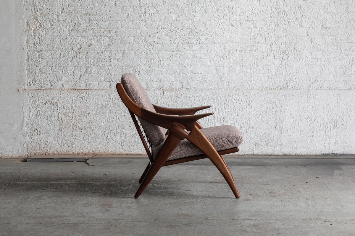 Scandinavian Modern De Ster Gelderland, De Knoop Easy Chair, 1960s