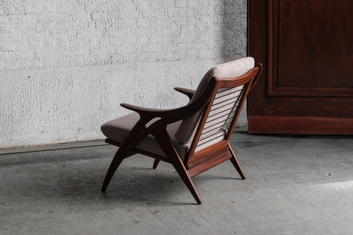 De Ster Gelderland, De Knoop Easy Chair, 1960s In Good Condition In Antwerpen, BE