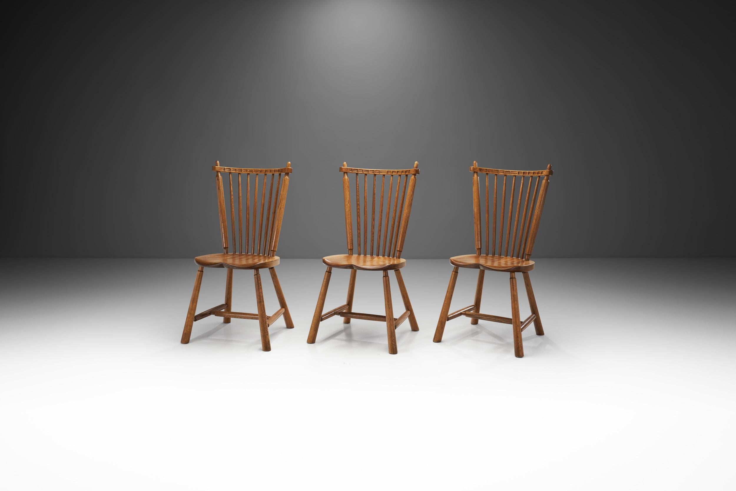 Mid-Century Modern De Ster Gelderland Dining Chairs, The Netherlands 1960s For Sale