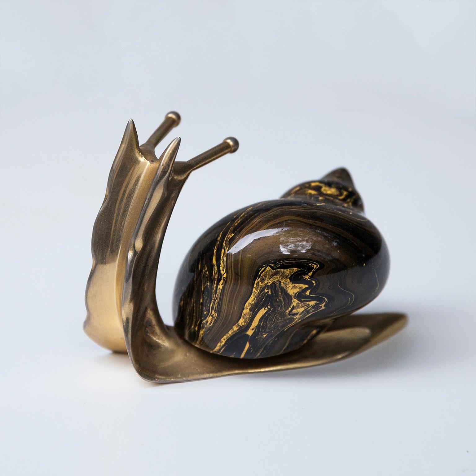 Hollywood Regency De Stijl Firenze Italian Swan Snail Duck Sculptures Set of Three