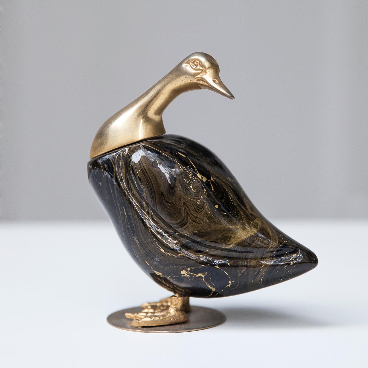 De Stijl Firenze Italian Swan Snail Duck Sculptures Set of Three In Good Condition In Munich, DE