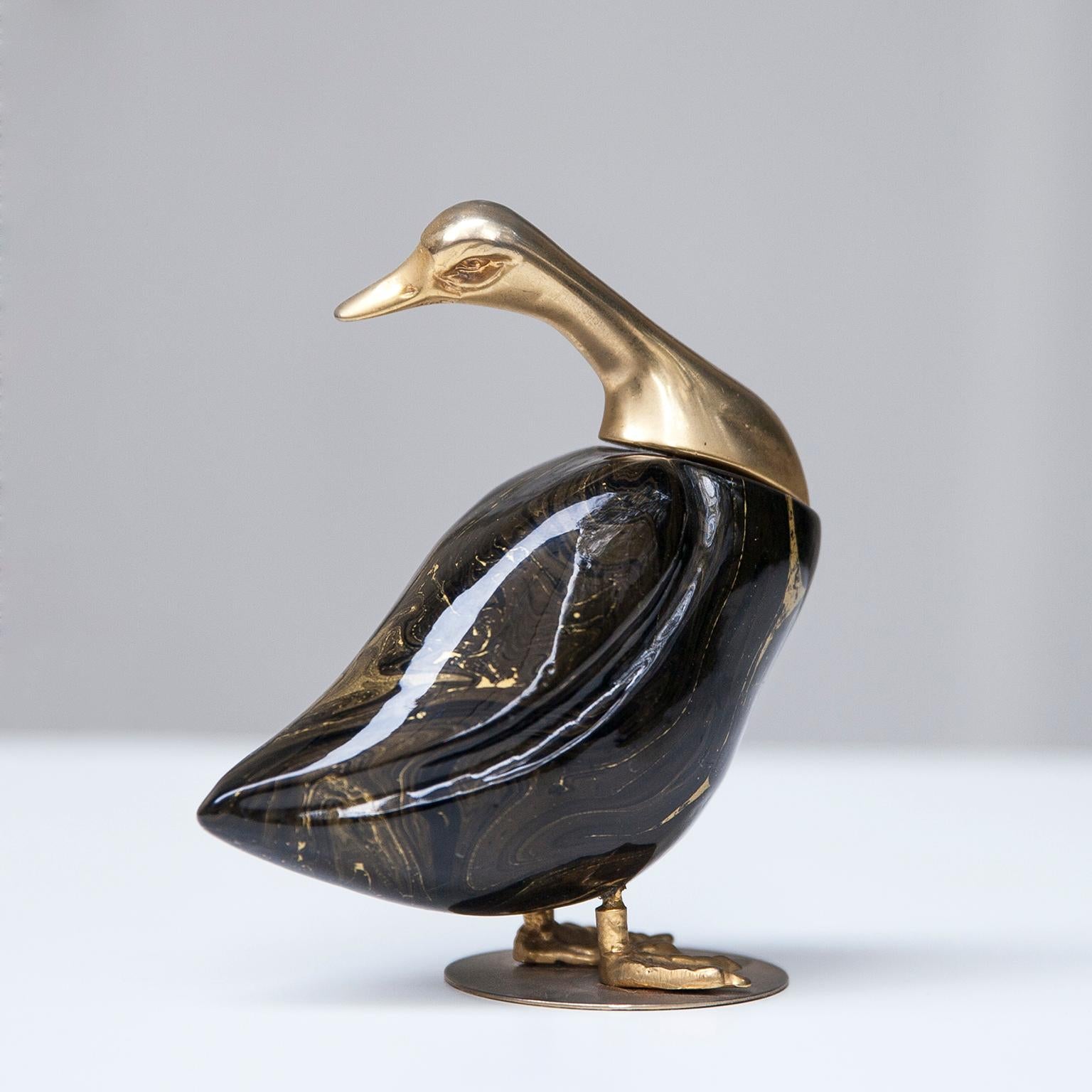 Late 20th Century De Stijl Firenze Italian Swan Snail Duck Sculptures Set of Three