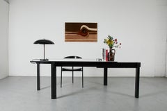 De Stijl Modernist Asymmetric Desk with Sliding Top