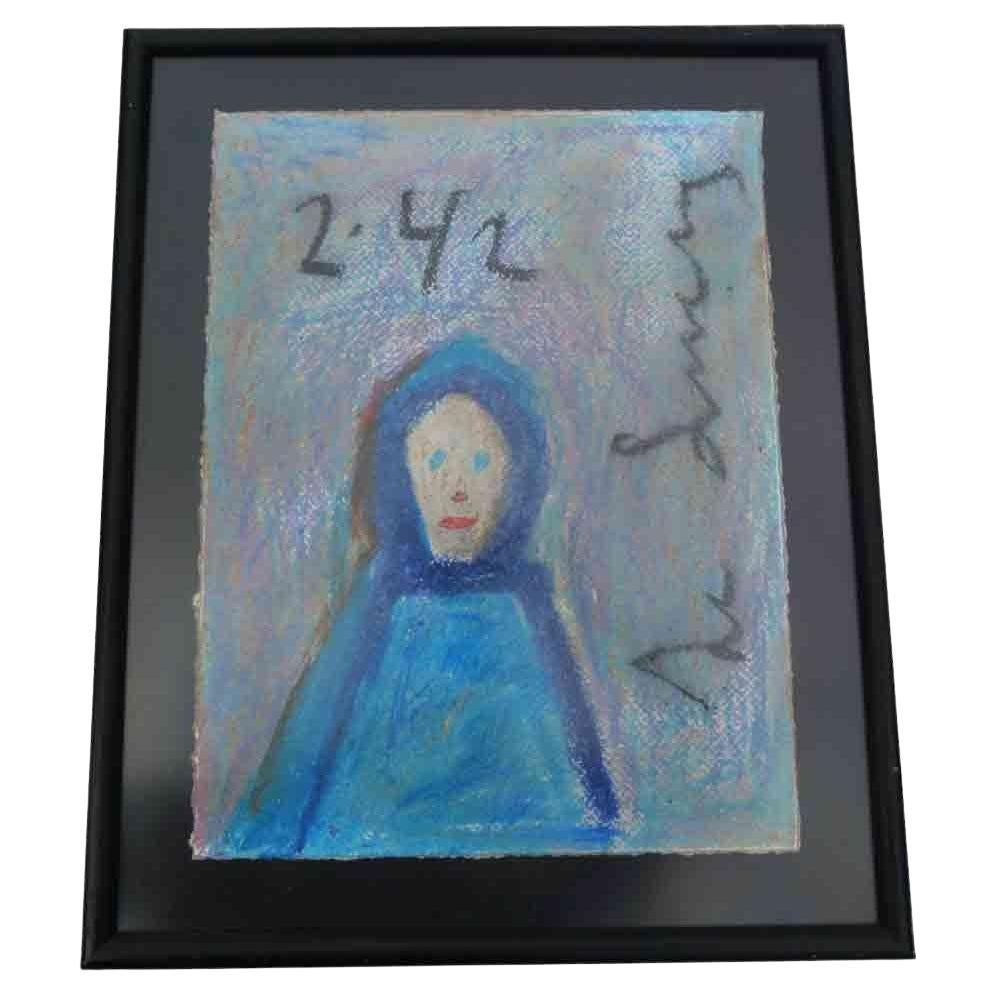 De Sucre. Original Pastel Drawing on Paper with Frame, Spain