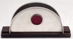 De Vecchi Sterling Silver Letter / Napkin Holder with Inlaid Seal Mid-Century