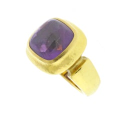 De Vroomen Cabochon Amethyst Ring