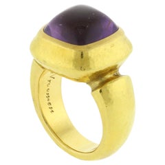 De Vroomen Cabochon Amethyst Ring