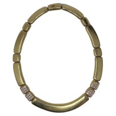 De Vroomen One Off Piece Diamond Hammered Necklace 3.60CTW 18KY