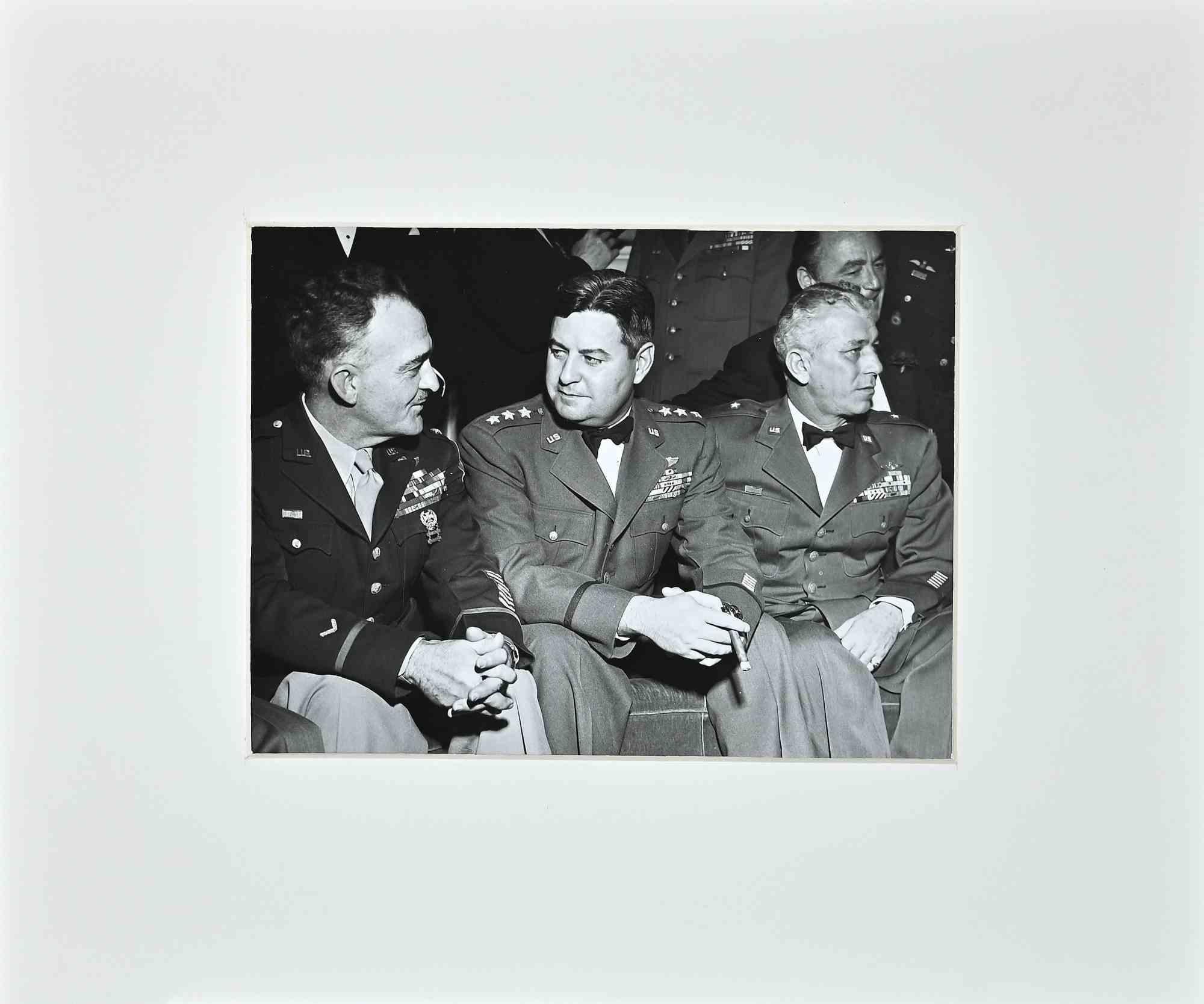 Portrait of American WWII Generals - Vintage b/w Photograph - 1940s