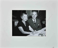 Portrait of Mr. and Mrs. Harry M. Warner - Original b/w Photograph - 1940s
