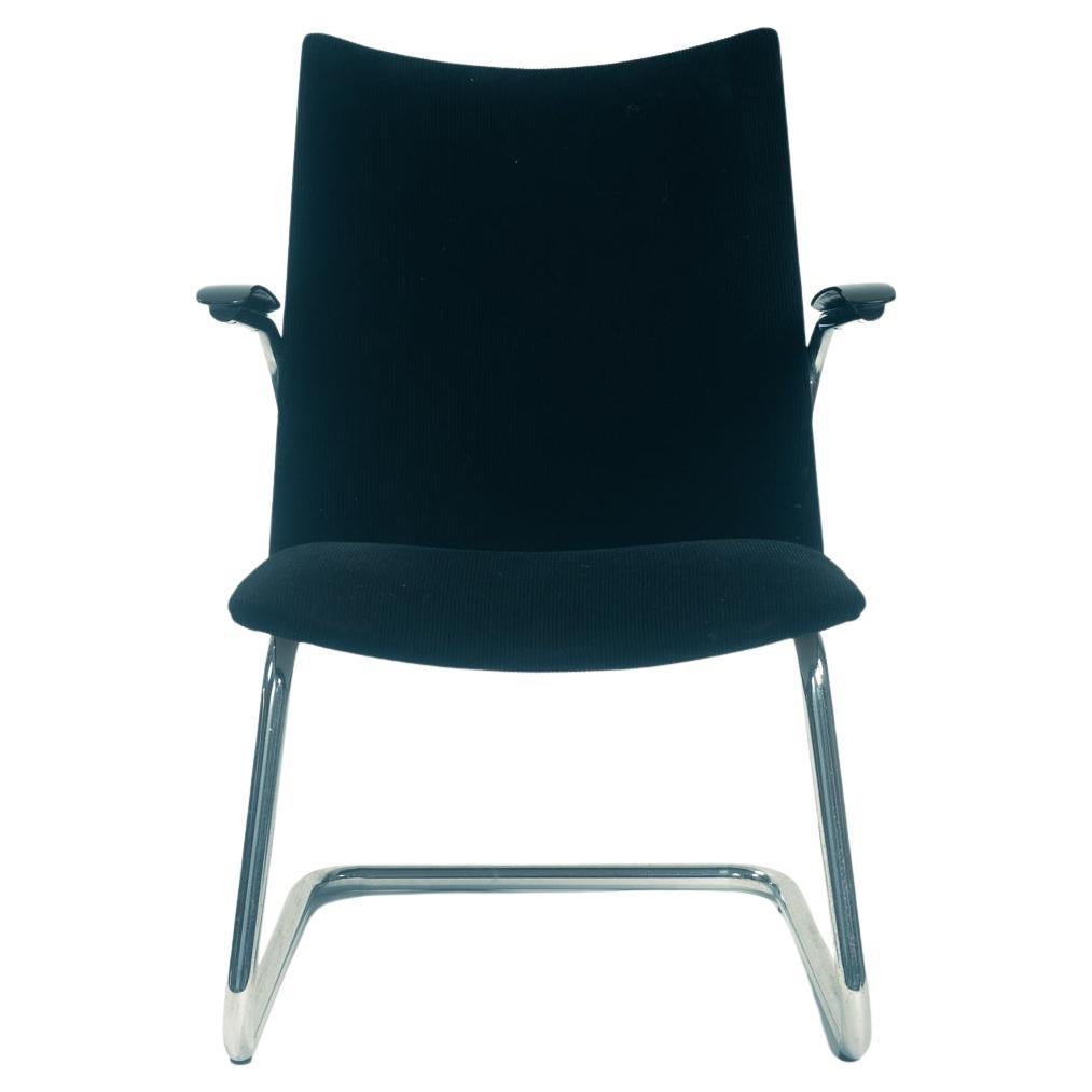 De Wit 4014 tubular steel Dutch lounge chair, The Netherlands 1950s For Sale