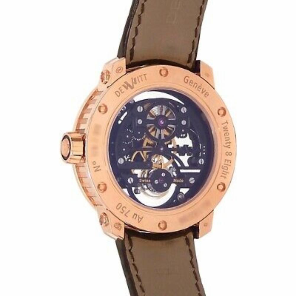 De Witt Twenty-8-Eight T8.TA.001, Rose Dial, Certified and Warranty In Excellent Condition In Miami, FL