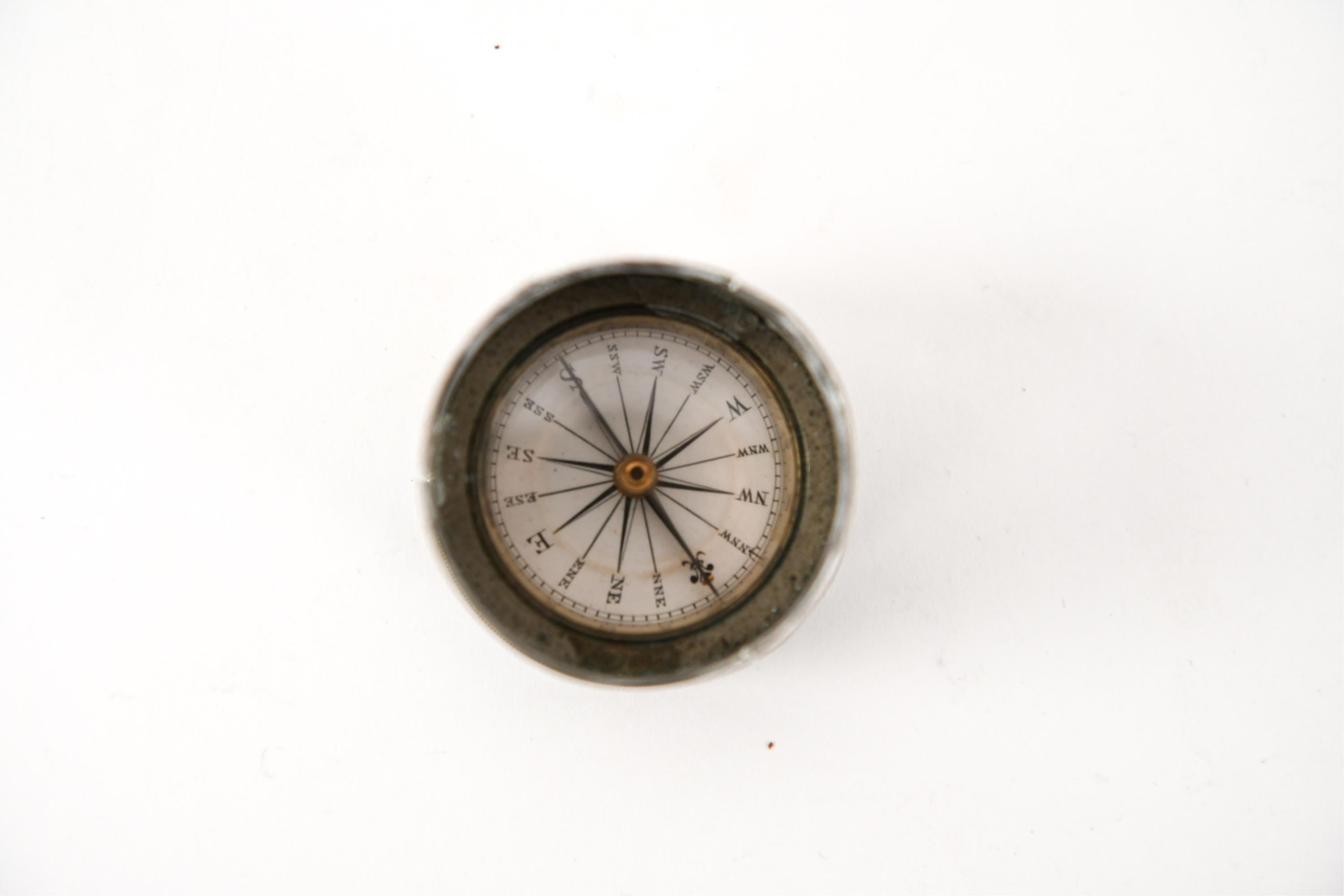 D.E. Wood Inscribed Nautical Telescope & Compass with Rosewood Barrel, c. 1860s 5