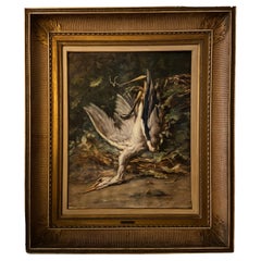 Antique Dead heron