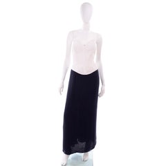 Deadstock Oscar de la Renta 3 pc Evening Dress w White Bolero & Bustier & Skirt