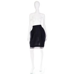 Deadstock Vintage Gianfranco Ferre Black Evening Skirt