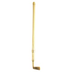 Deakin and Francis 10k Yellow Gold Golf Club Martini Stirrer