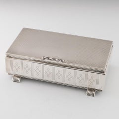 Deakin and Francis Silver Cigar Box Birmingham 1960