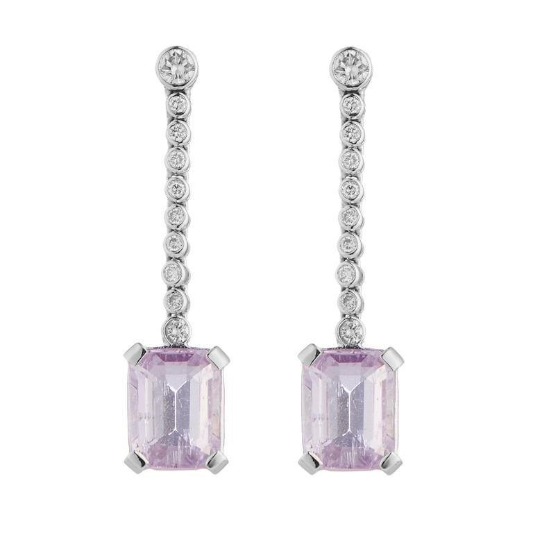 DEAKIN & FRANCIS, Piccadilly Arcade, London

Add these stunning 18ct white gold diamond and pink kunzite drop earrings to your jewellery box. These elegant earrings are the perfect finishing touch to any outfit for any occasion. Pretty in pink these