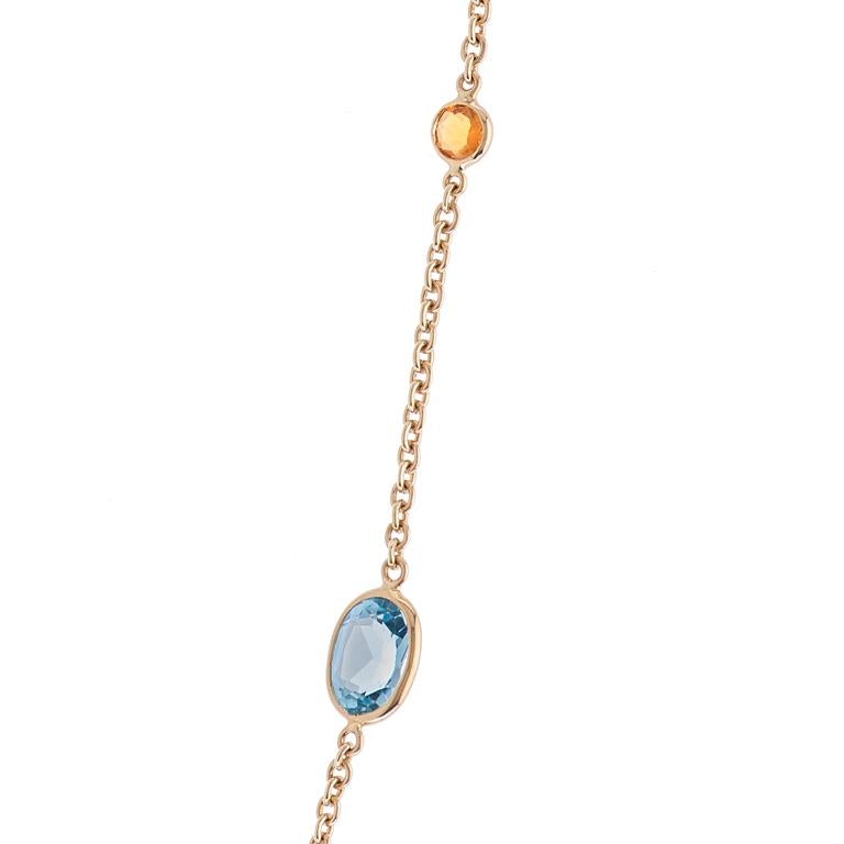 opal and topaz necklace