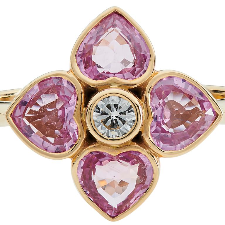 pink cluster ring