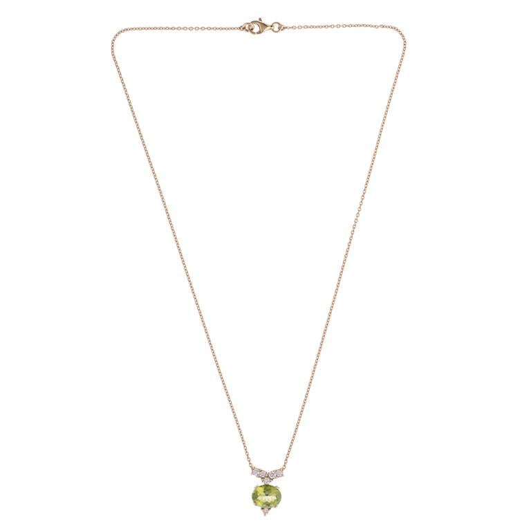 DEAKIN & FRANCIS, Piccadilly Arcade, London

This 18ct yellow gold peridot and diamond necklace is the perfect gift for those born in August. The stunning pendant comprises of one central oval peridot gemstone and 6 diamonds. A wonderful one of a
