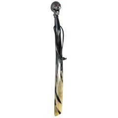 Deakin & Francis Large Shoehorn with Matte Black Skull Head