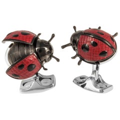 Deakin & Francis Moving Ladybird Cufflinks