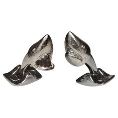 Deakin & Francis Shark Head Cufflinks