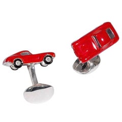 Deakin & Francis Silver Classic Car Ferrari SWB 250 Cufflinks