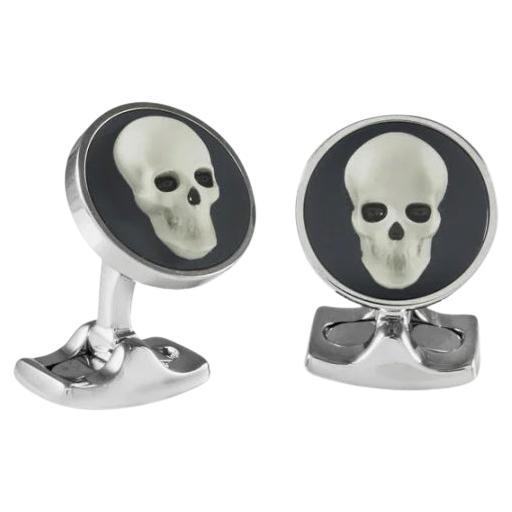 Deakin & Francis Schädelkamee-Manschettenknöpfe (Zeitgenössisch) im Angebot