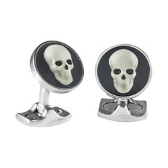 Deakin & Francis Skull Cameo Cufflinks