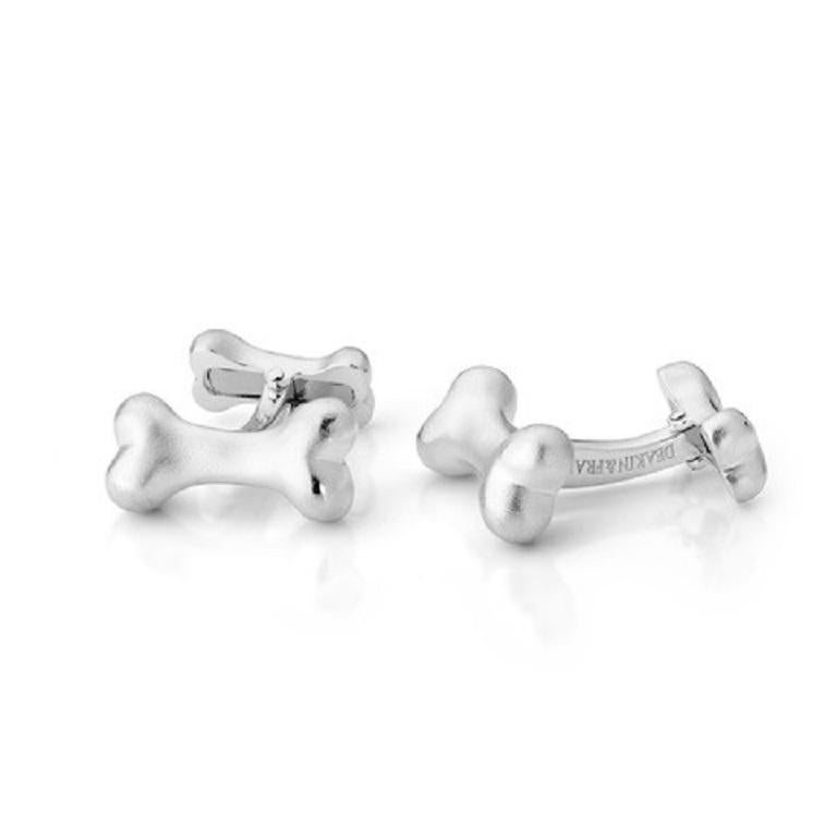 These hand crafted sterling silver bone cufflinks are perfect for animal lovers. With unique bone back fittings these cufflinks will look good from all angles!