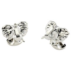 Deakin & Francis Sterling Silver Elephant Cufflinks