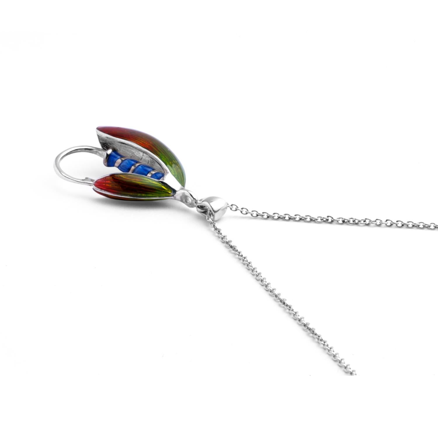 Deakin & Francis Sterling Silver Fly Fishing Pendant In New Condition For Sale In Birmingham, West Midlands