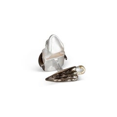 Deakin & Francis Sterling Silver Skull Cufflinks with Bowler Hat and Umbrella