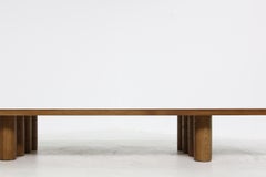 *Deal for Alice* Modern Low Coffee Table Solid Oak Nathan Lindberg, Pedestal