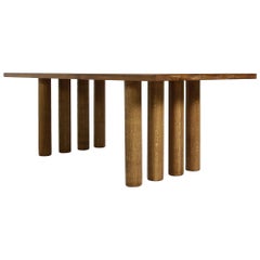 *Deal for Amber* Modern Dining Room Table Solid Oak, Nathan Lindberg Pedestal D