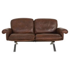 *Deal for Rich* 1970s Vintage De Sede DS 31 *2 Seat Sofa* Brown Leather Couch